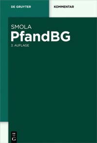 Abbildung von: PfandBG - De Gruyter