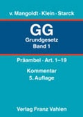 Cover: Kommentar zum Grundgesetz - Vahlen