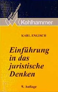 Cover: Einf&uuml;hrung in das juristische Denken - Kohlhammer