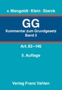 Enlarge image Cover: Kommentar zum Grundgesetz - Vahlen