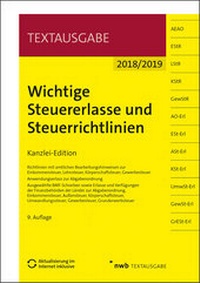 Abbildung von: Wichtige Steuererlasse und Steuerrichtlinien - NWB