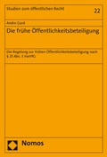 Abbildung von: Die frühe Öffentlichkeitsbeteiligung - Nomos