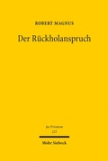 Abbildung von: Der Rückholanspruch - Mohr Siebeck