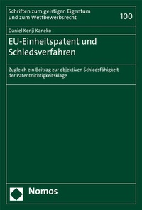 Abbildung von: EU-Einheitspatent und Schiedsverfahren - Nomos