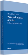 Cover: Wissenschaftliches Arbeiten - Vahlen