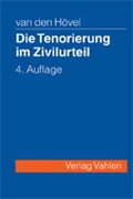 Cover: Die Tenorierung im Zivilurteil - Vahlen