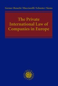 Cover: The Private International Law of Companies in Europe - Nomos