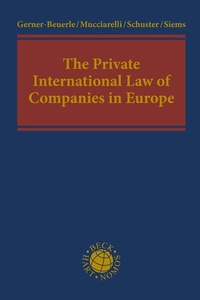 Abbildung von: The Private International Law of Companies in Europe - C.H.BECK