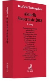 Abbildung von: Aktuelle Steuertexte 2018 - C.H.BECK