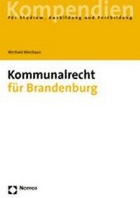 Abbildung von: Kommunalrecht für Brandenburg - Nomos