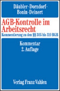 Abbildung von: AGB-Kontrolle im Arbeitsrecht - Vahlen