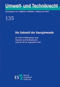 Abbildung von: Die Zukunft der Energiewende - Erich Schmidt Verlag