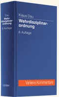 Cover: Wehrdisziplinarordnung - Vahlen
