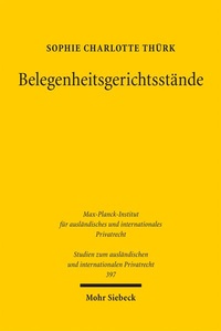 Abbildung von: Belegenheitsgerichtsstände - Mohr Siebeck