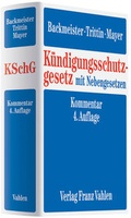 Cover: K&uuml;ndigungsschutzgesetz mit Nebengesetzen - Vahlen