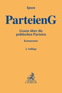 Abbildung von: Parteiengesetz: ParteienG - C.H.BECK