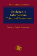 Cover: Evidence in International Criminal Procedure - Nomos