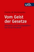 Cover: Vom Geist der Gesetze - UTB