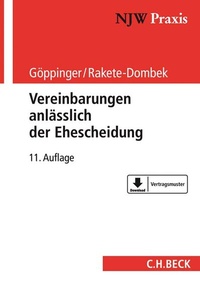 Abbildung von: Vereinbarungen anlässlich der Ehescheidung - C.H.BECK