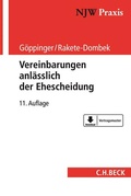 Cover: Vereinbarungen anl&auml;sslich der Ehescheidung - C.H.BECK