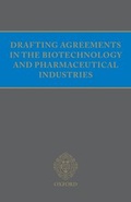 Cover: Drafting Agreements in the Biotechnology & Pharmaceutical Industries - Oxford University Press