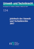Cover: Jahrbuch des Umwelt- und Technikrechts 2017 - Erich Schmidt Verlag