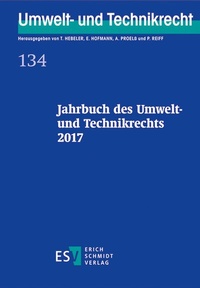 Abbildung von: Jahrbuch des Umwelt- und Technikrechts 2017 - Erich Schmidt Verlag