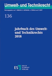 Abbildung von: Jahrbuch des Umwelt- und Technikrechts 2018 - Erich Schmidt Verlag