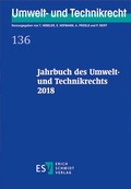 Cover: Jahrbuch des Umwelt- und Technikrechts 2018 - Erich Schmidt Verlag