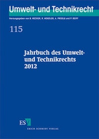 Abbildung von: Jahrbuch des Umwelt- und Technikrechts 2012 - Erich Schmidt Verlag