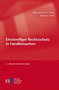 Cover: Einstweiliger Rechtsschutz in Familiensachen - Erich Schmidt Verlag