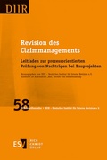 Cover: Revision des Claimmanagements - Erich Schmidt Verlag