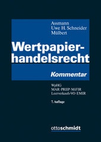 Abbildung von: Wertpapierhandelsrecht - Otto Schmidt Verlag