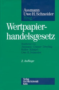 Enlarge image Cover: Wertpapierhandelsgesetz - Otto Schmidt Verlag