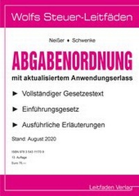 Abbildung von: Abgabenordnung - Leitfadenverlag Sudholt