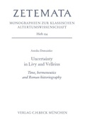 Cover: Uncertainty in Livy and Velleius - C.H.BECK