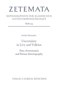 Enlarge image Cover: Uncertainty in Livy and Velleius - C.H.BECK