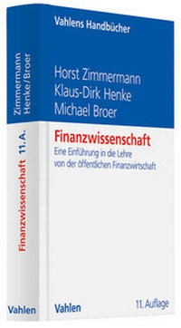 Enlarge image Cover: Finanzwissenschaft - Vahlen