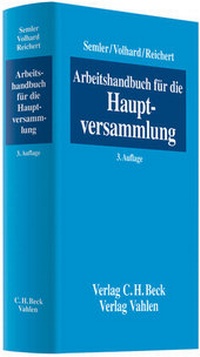 Abbildung von: Arbeitshandbuch für die Hauptversammlung - Vahlen