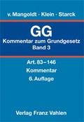 Cover: Kommentar zum Grundgesetz - Vahlen