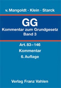 Enlarge image Cover: Kommentar zum Grundgesetz - Vahlen