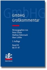 Abbildung von: GmbHG - Gesetz betreffend die Gesellschaften mit beschränkter Haftung (2. Aufl.) - Mohr Siebeck