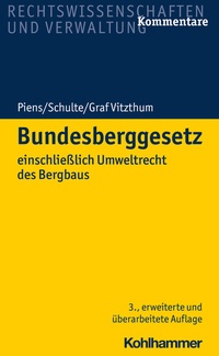 Abbildung von: Bundesberggesetz - Kohlhammer