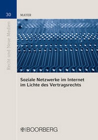 Abbildung von: Soziale Netzwerke im Internet im Lichte des Vertragsrechts - Boorberg