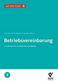 Bild vergrößern Bild: Die Betriebsvereinbarung - Bund-Verlag