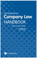 Cover: Butterworths Company Law Handbook - Butterworths Law