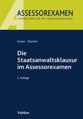 Cover: Die Staatsanwaltsklausur im Assessorexamen - Vahlen