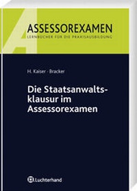Enlarge image Cover: Die Staatsanwaltsklausur im Assessorexamen - Vahlen