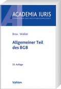 Bild: Allgemeiner Teil des BGB - Vahlen