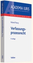 Cover: Verfassungsprozessrecht - Vahlen